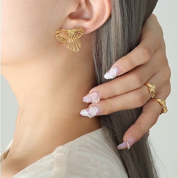 NEW💎18K Gold Plated Butterfly Earrings*Wings Earrings* - Picture 5 of 9